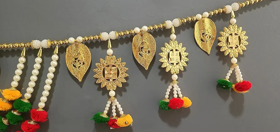 CraftVatika Door Hanging Toran Ganesha Swastik Design Toran Multicolour