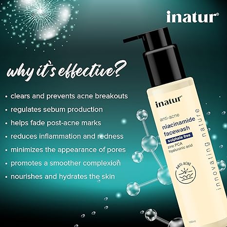 Inatur Niacinamide Face Wash with Zinc PCA - 100 ml