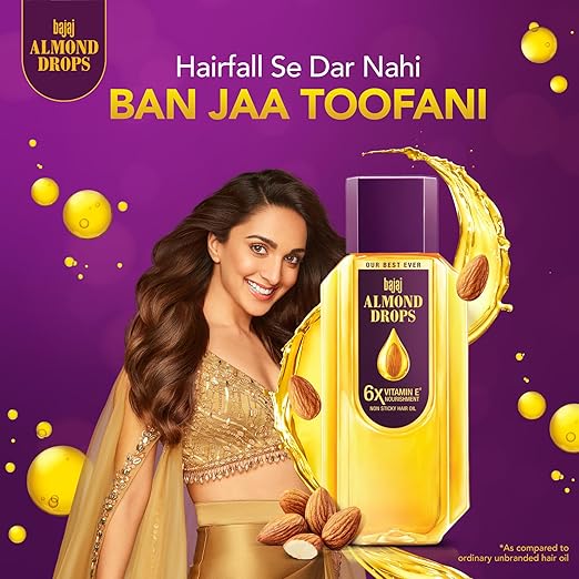 Bajaj Almond Drops Hair Oil enriched with 6X Vitamin E - 475 ml