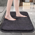 Roseate Premium Soft Microfibre Solid Bath Mat Bedroom Kitchen Door Mat Floor Mat Grey Colour