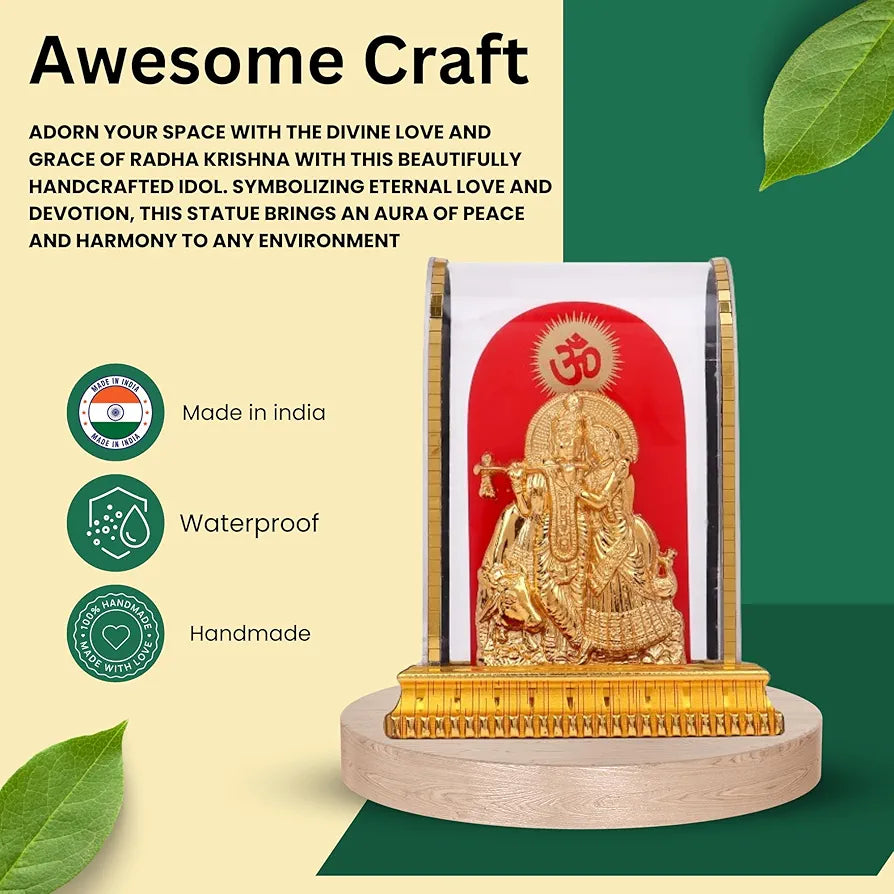 Awesome Craft Radha Krishna Murti Acrylic Radha Krishna Statue