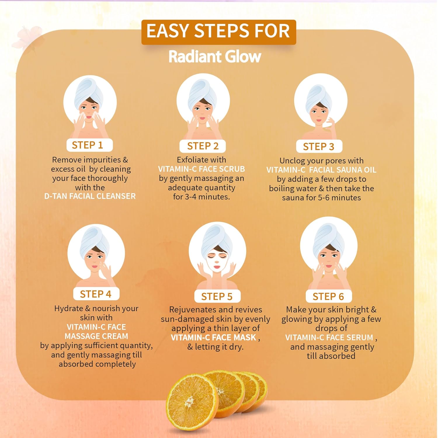 Ayouthveda Vitamin C Facial Kit, For Illuminating Skin, Vitamin C, Brightening facial kit, Skin care kit for glowing 40g Kit.