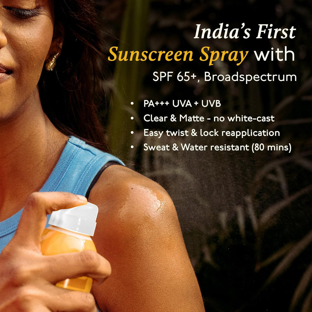 ASAYA | Body Sunscreen Spray SPF 50+ PA++++ | In VIVO Tested | Lightweight Broad Spectrum Protection | Quick Dry Mist | Designed for Outdoor & Daily Use | For Men & Women | 100 ml