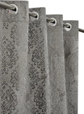 Purav Light Velvet Curtain 8 Feet Long Thermal Insulated Curtains for Door 1 Piece