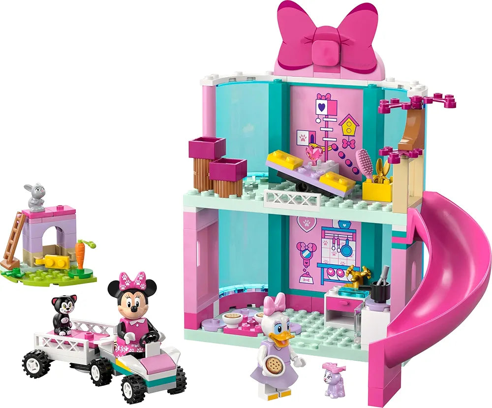 Lego Disney Minnie’s Pet Hotel Mickey Mouse Clubhouse Toy Buildable Set 43274 Building Blocks Toys for 4+ Gift for Boys and Girls