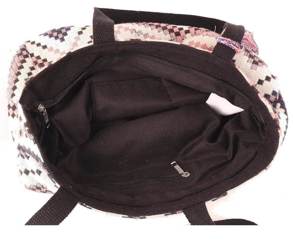 Astrid Handmade Macrame Flap Over Sling Bag For Girls And Women Colour Engaging Multi Coloured Diamond