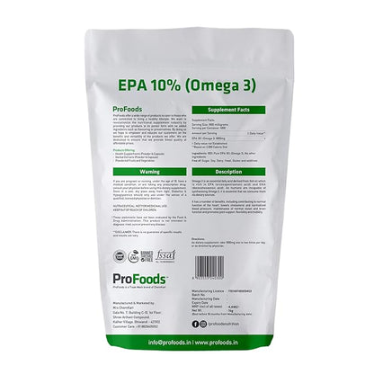 Profoods EPA 10% Omega 3 Powder - 1000 gms