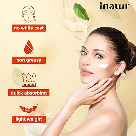 inatur Kumkumadi Moisturizer Sunscreen SPF 30 PA++++ - 50 ml