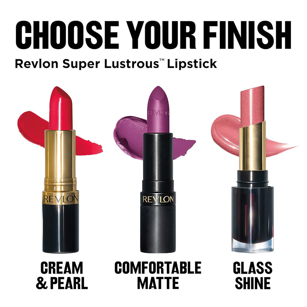 REVLON Super Lustrous Luscious Matte Lipstick, 80% Conditioning Ingredients, intance color, Waterproof, Long-Lasting, 100% Vegan Lipstick, Black Cherry(021), 4.25gm