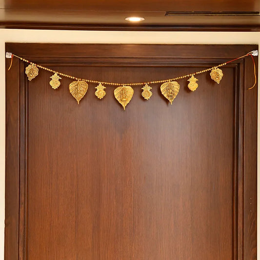 Toran for Main Door Entrance Shub Labh Hanging Metal Bandarwal Type 4