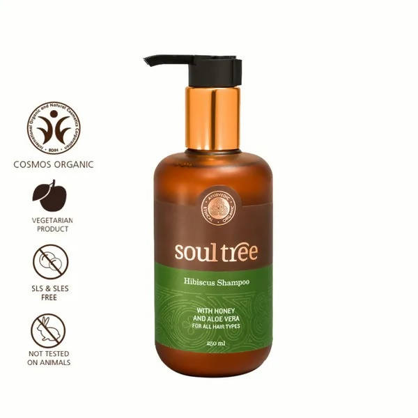 SoulTree Hibiscus Shampoo With Honey And Aloe Vera - 250 ml