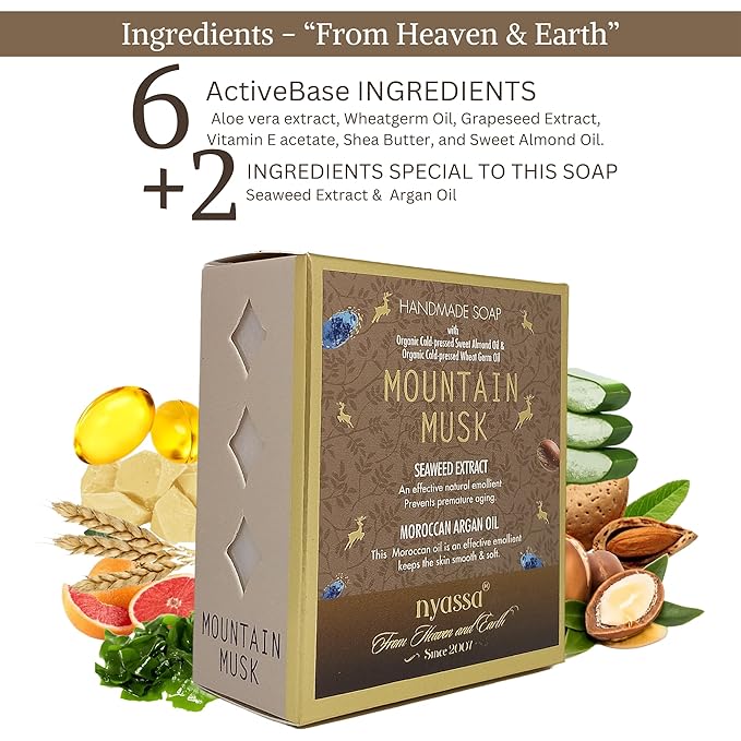 Nyassa Mountain Musk Natural Bathing Handmade Soap - 150 Gms