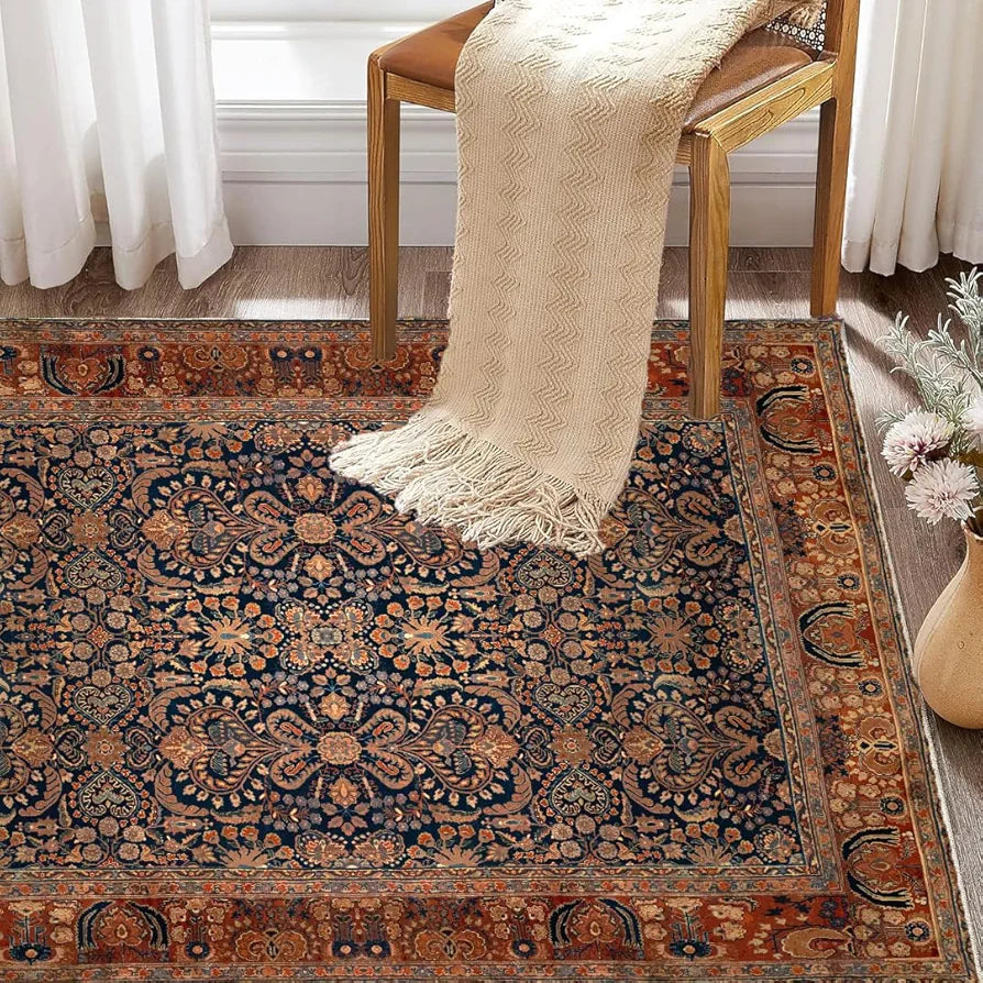 Ishro Home 3d Jet Multi Printed Carpet Rug Runner And Carpets For Bedroom Colour Rustique Night  5x7 Feet