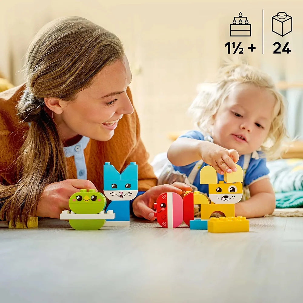 LEGO Duplo My First 3 in 1 Creative Cute Pets Animal Toy - Creative Building Toddler Toy 10477