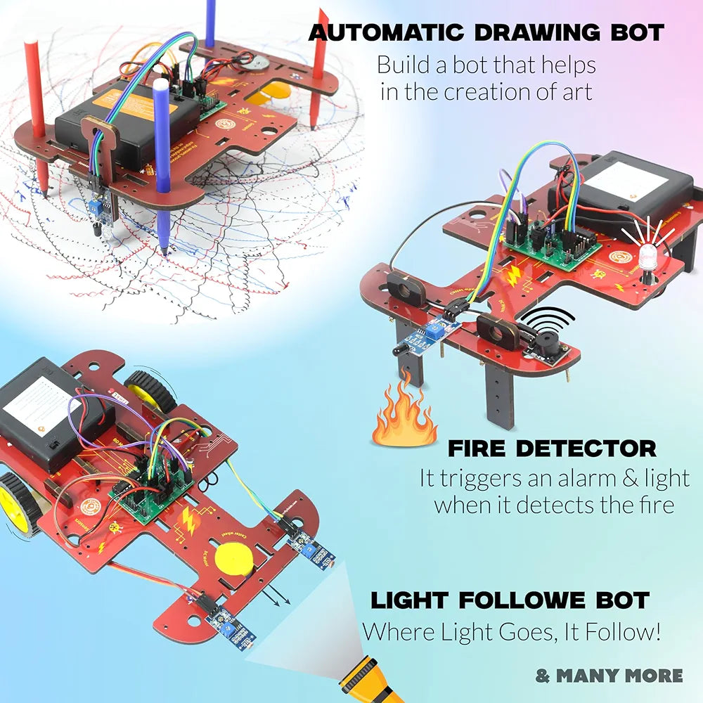 Butterfly EduFields Jumbo 40In1 Stem Robotics Kit Robot Toys for Kids Ages 8 9 10 11 12 Years Old Boys Girls 100+ Parts