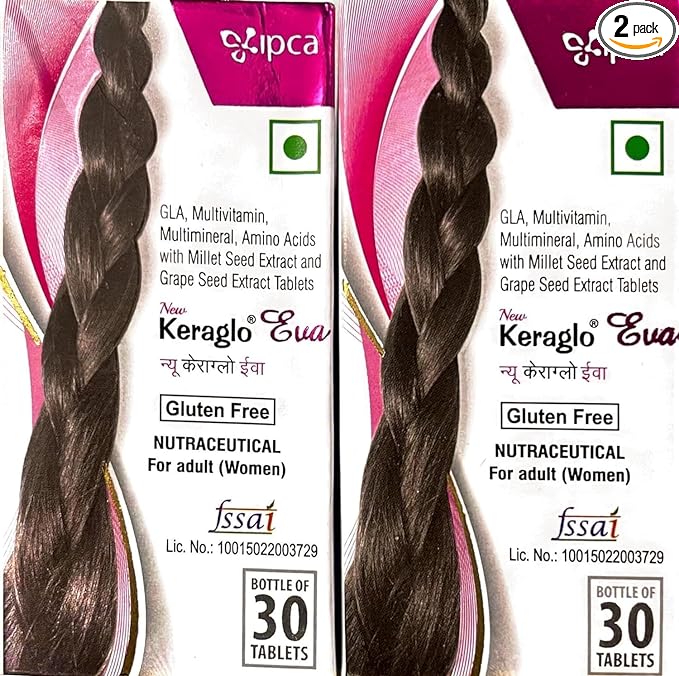 IPCA keraglo Eva Tablet for Women - 30 Tablets (Pack of 2)
