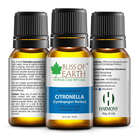 Bliss of Earth� 100% Pure Citronella Essential Oil, 10ml