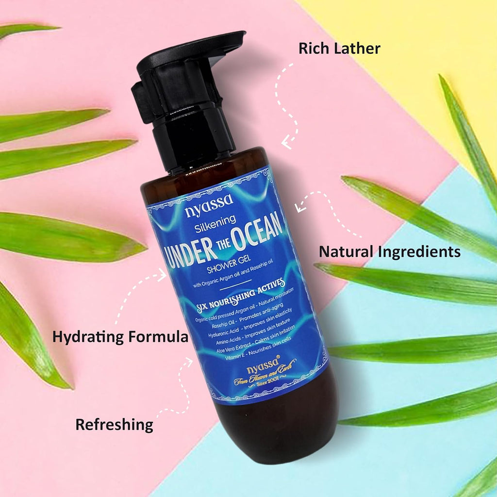 Nyassa Silkening Under the Ocean Shower Gel With 6 Nourishing Actives - 210 Ml