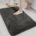 Luxe Home International Microfibre Rectangular Bath mat Super Soft Anti Skid Newman Mats For Bathroom Arabic Colour Coffee