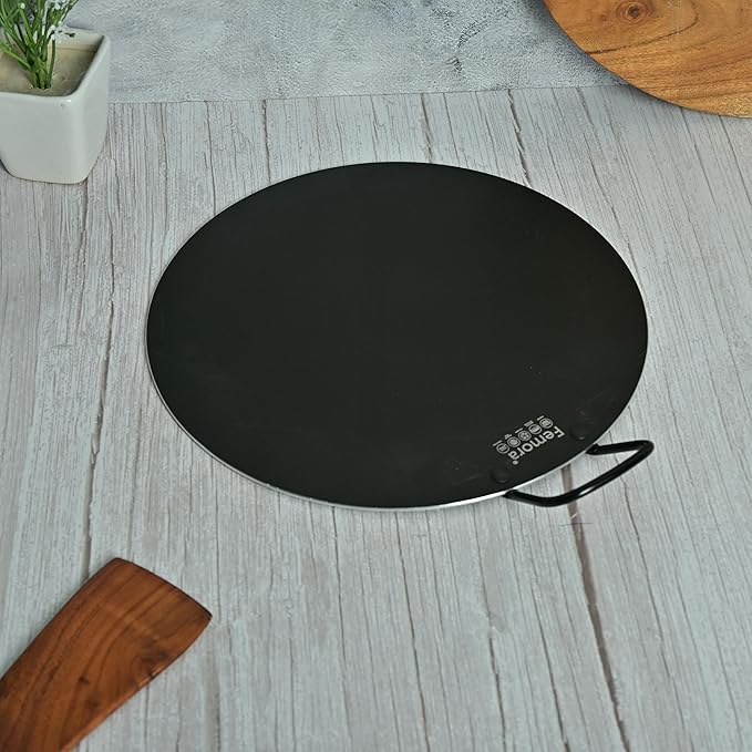Femora Foged Die Cast Aluminium Non Stick 30 Cm Dosa Tawa With Handle | Granite Finish | Induction & Gas Ready
