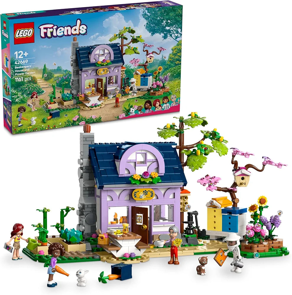 Lego Friends Beekeepers’ House and Flower Garden Building Kit 42669 Building Blocks Toys for 12+ Gift for Boys and Girls
