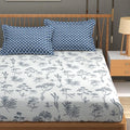 Fresh From Loom Microfiber Soft Cotton Bedsheet Queen Size for Double Bed 200 TC with 2 Pillow Cover