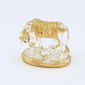 Jaipur Ace Kamdhenu Cow With Calf Statue Standard Small Cow And Calf Size Golden