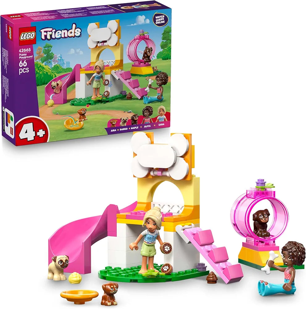 Lego Friends Puppy Playground Building Kit Dog Toy for Pretend Play 42665 Building Blocks Toys for 4+ Gift for Boys and Girls