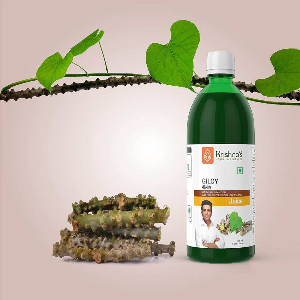 Krishna's Herbal & Ayurveda Giloy Juice / Geloy Swaras Immunity Booster - 500 ml