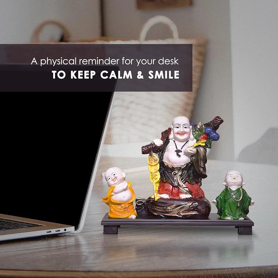 Mariner's Creation Laughing Buddha for Good Luck size-31X11X25 CM