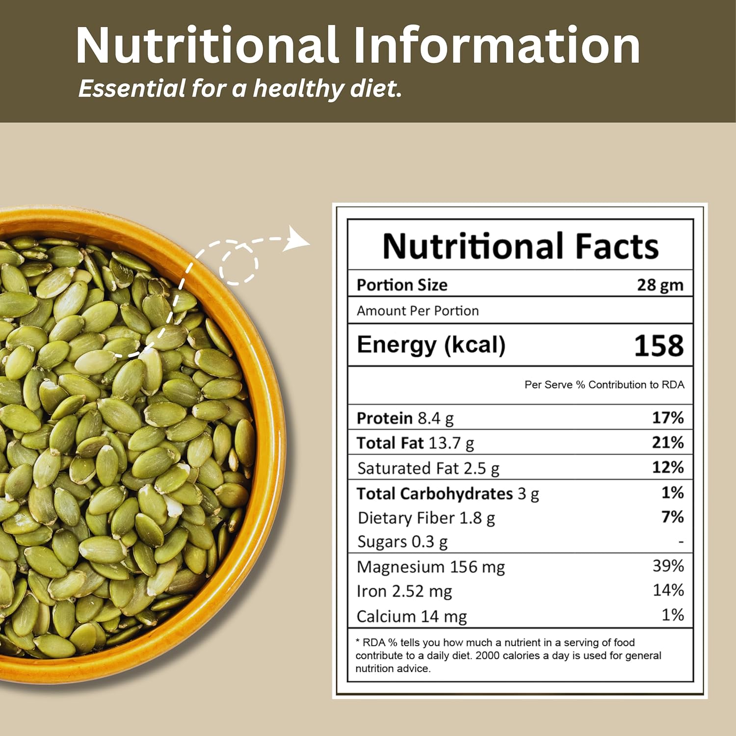 Purevitr Premium Pumpkin Seeds | 200g | Raw AAA Grade Seeds for Eating | Protein Rich Superfood | Immunity Booster, High in Fiber & Antioxidants | Healthy Snacks | No Preservatives (Pack of 1)