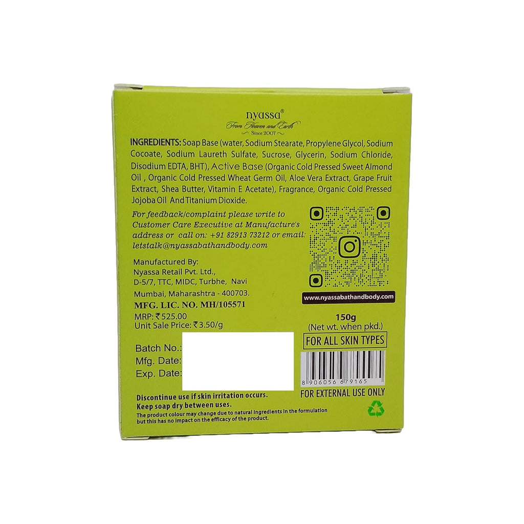 Nyassa Rajnigandha Blooms Handmade Natural Bathing Soap - 150 Gms