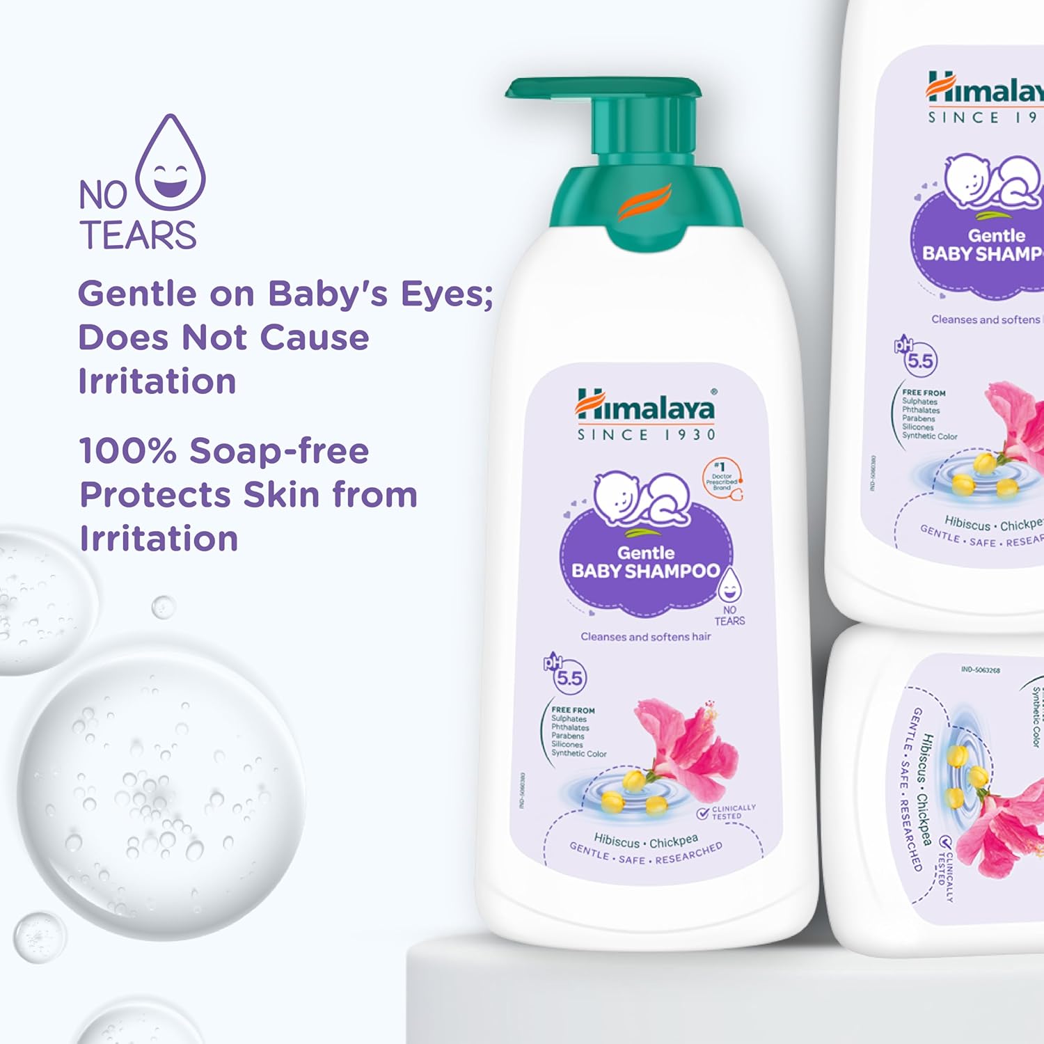 Himalaya Gentle Baby Shampoo 600ml | No Tears formula | Cleanses, softens and nourishes baby's hair