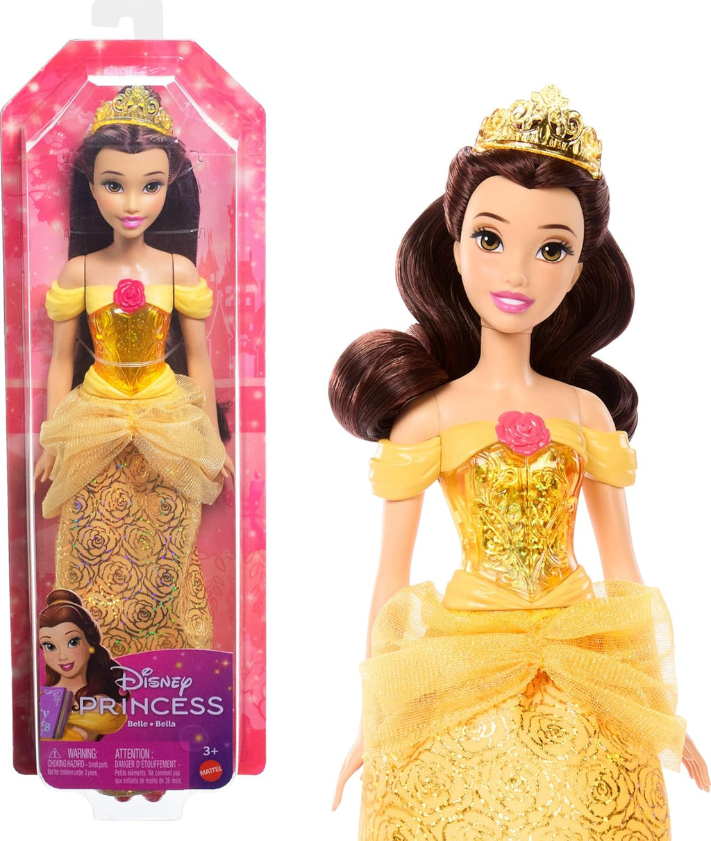 Mattel Disney Princess Dolls Posable Fashion Doll with Sparkling Clothing and Accessories