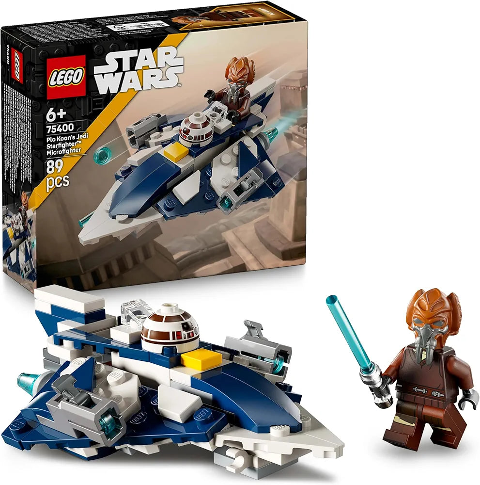 Lego Star Wars Plo Koon’s Jedi Starfighter Microfighter Building Toy 75400 Building Blocks Toys for 6+ Gift for Boys and Girls