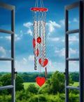 Zaicus Red Heart Wind Chime Wind Chime-017