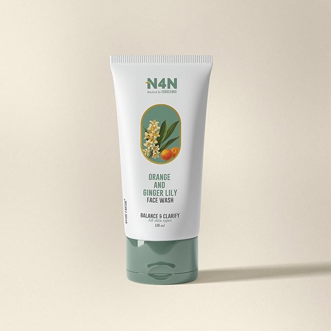 Nature4Nature Face Wash with Orange & Ginger Lily – 100 Ml