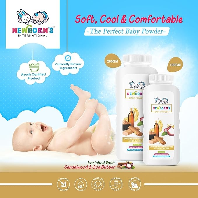 Newborn’s Natural Baby Powder - 200 gms (Pack of 2)