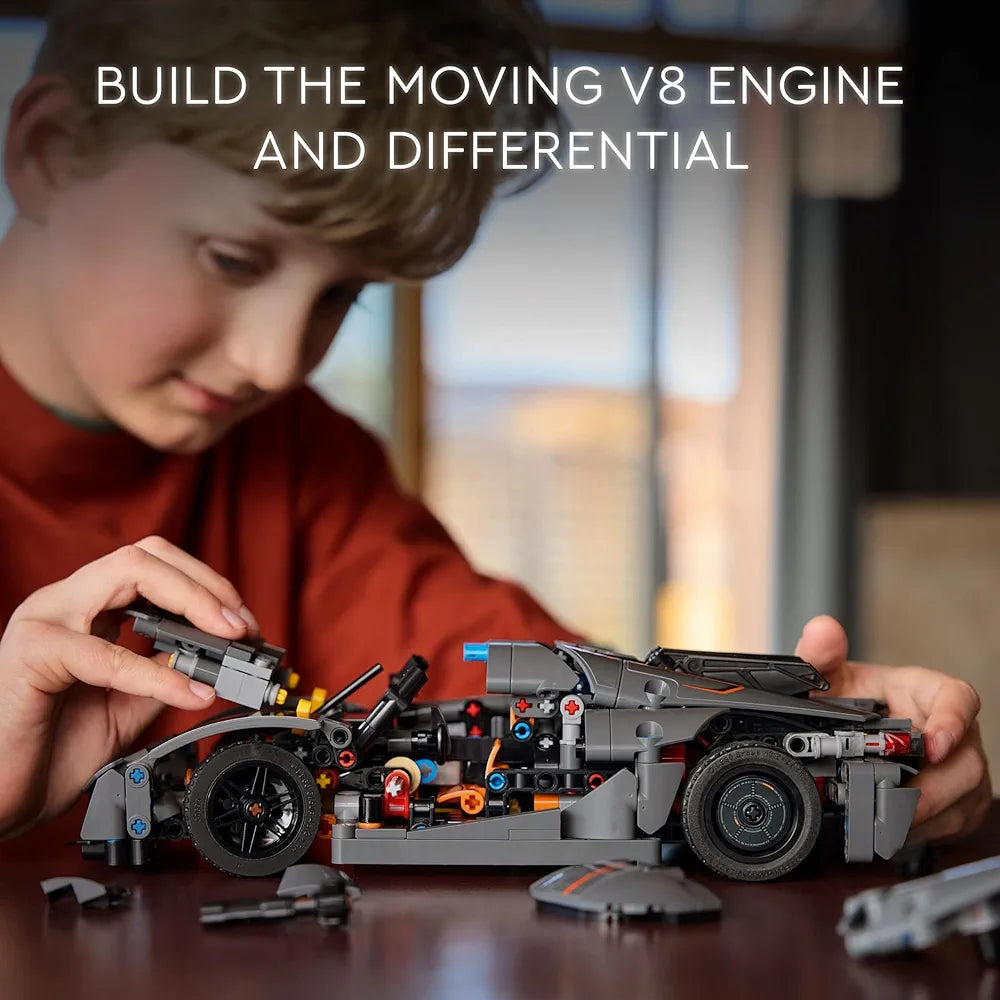 Lego Technic Koenigsegg Jesko Absolut Gray Hypercar Building Set for Kids 42173