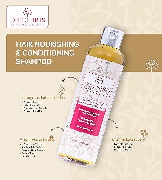Dutch Iris Hair Nourishing & Conditioning Shampoo - 250 Ml
