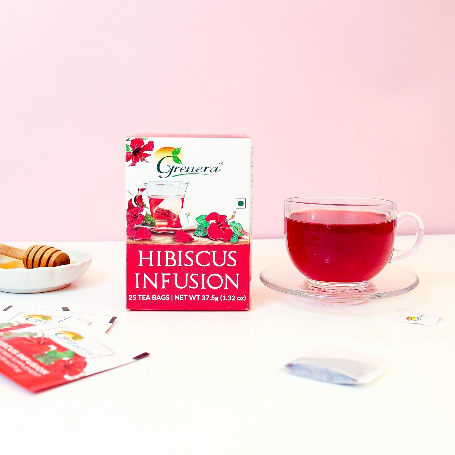 Grenera Hibiscus Tea - 25 Bags (Pack of 2)