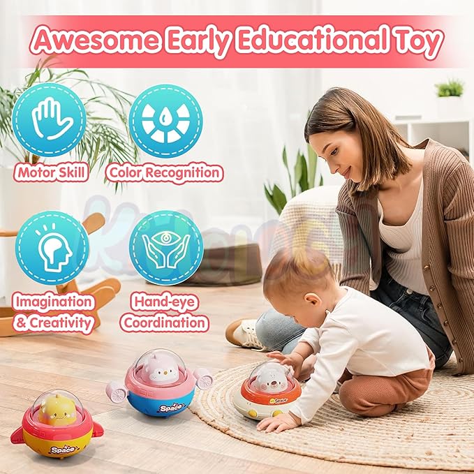 Kidology Space Car Press to Go Car for Toddlers Multicolor