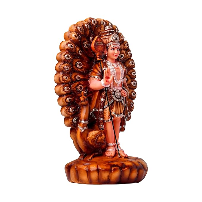 Newven Lord Murugan Showpiece Hindu God Kumaraswamy Idol Decorative