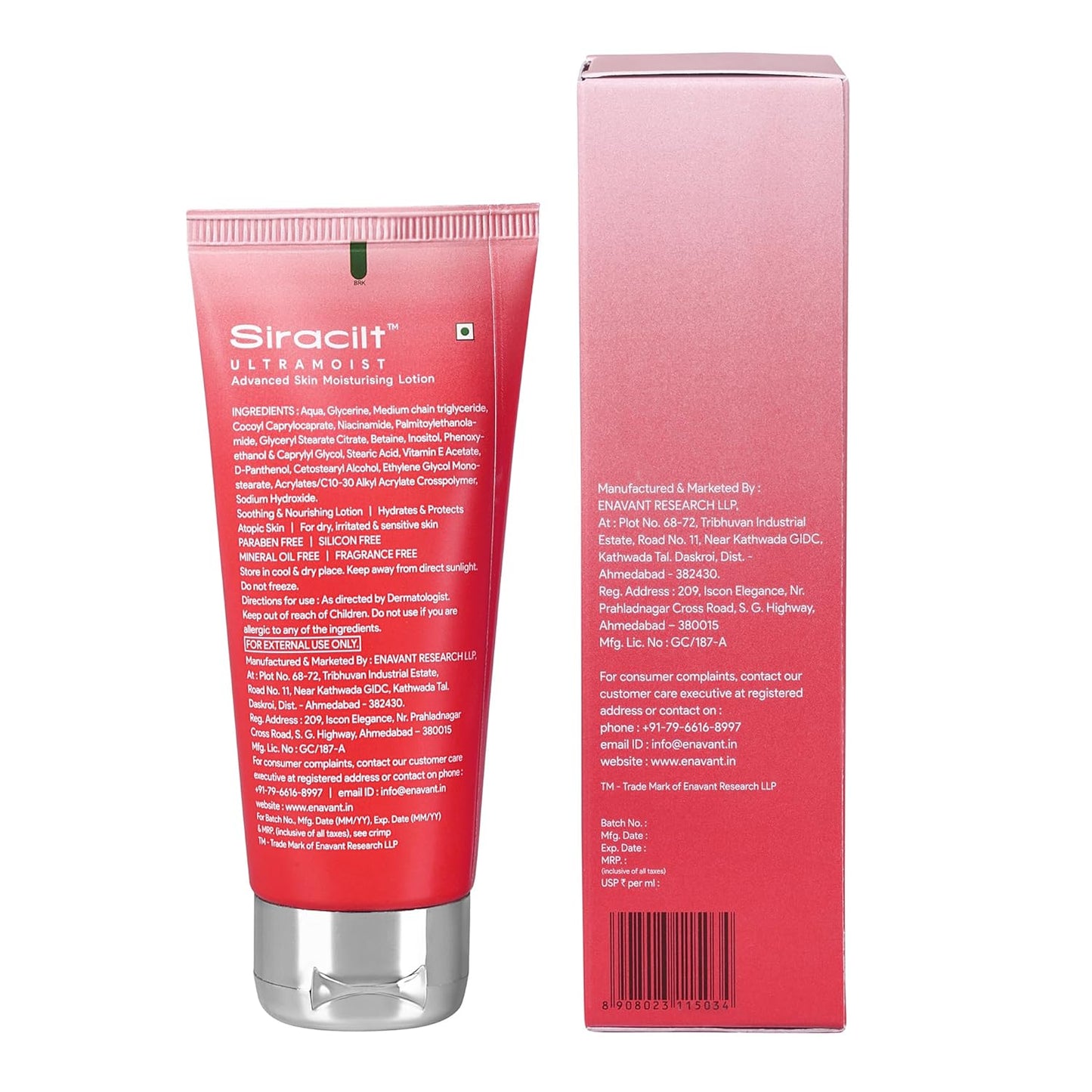 Siracilt Ultramoist Lotion Advanced Skin Moisturiser - 100 ml