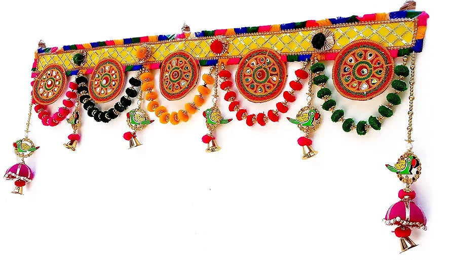 CraftVatika Toran Hanging Bandarwal 94 Cm Multicolour