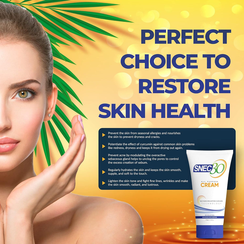 Snec30 Curcumin All Purpose Cream - 150 Gms
