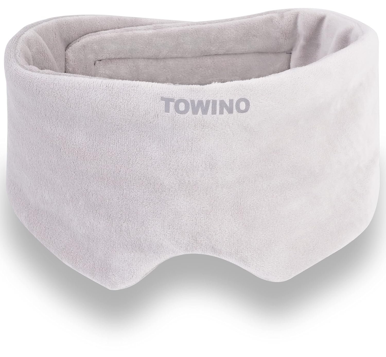 TOWINOÂ® Eye Mask for Sleeping Super Soft & Smooth And Fully Adjustable To All Size Heads - Super Soft & Comfortable for Women and Men, Blindfold for Travelling, Night Sleeping,Nap Suitable for All Family Members Made In India (Grey)