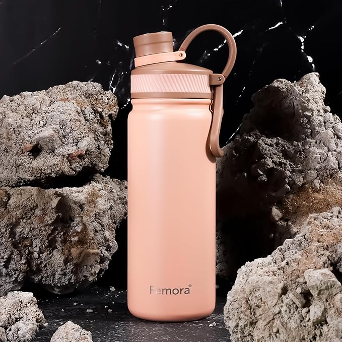 Femora Stainless Steel AquaBurst SportSip Vacuum Insulated Flask Water Bottle - 800 gms