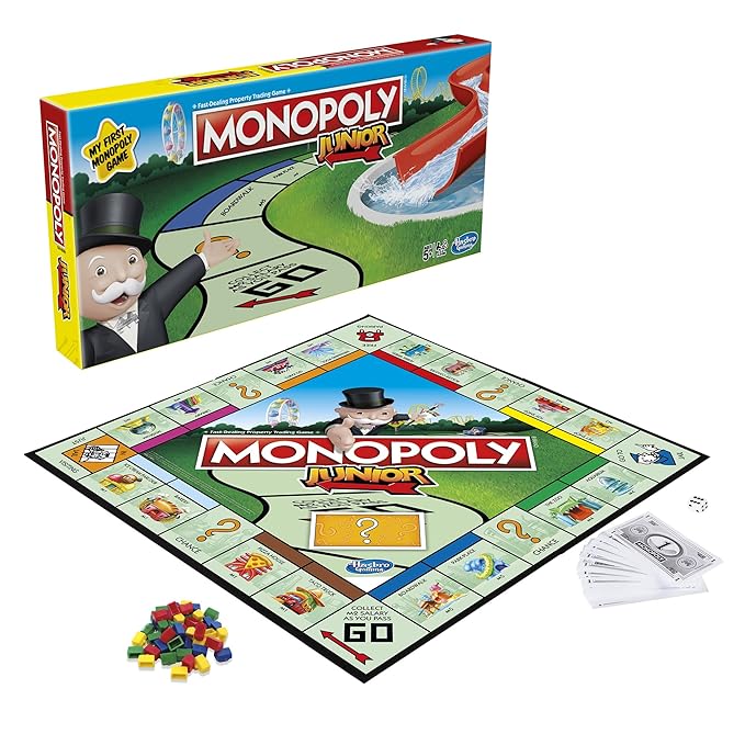 Hasbro Gaming Monopoly Kid's Great Introduction to The Junior Board Game for Ages 5 and Up
