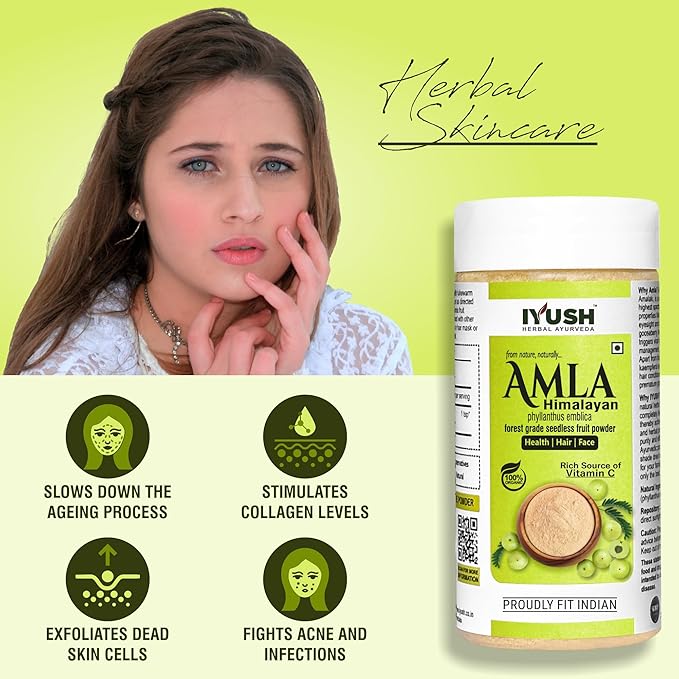 Iyush Herbal Ayurveda Wild Himalayan Amla Powder - 250 gms